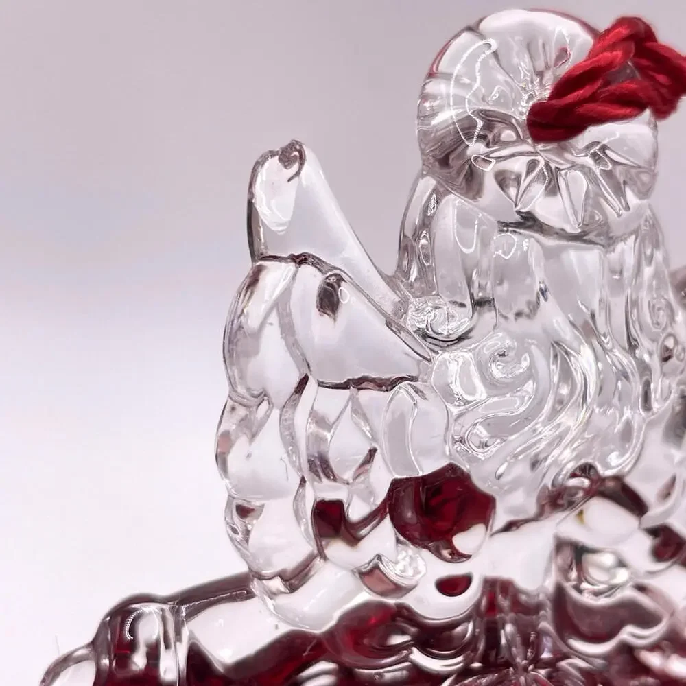 Marquis Waterford‎ Crystal Noel Angel Bell Christmas Ornament Red Clear